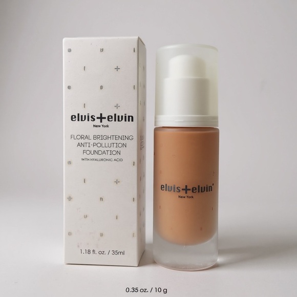 🌸 Elvis + Elvin Floral Brightening Anti-Pollution Foundation No. 200 | NIB - Picture 1 of 3